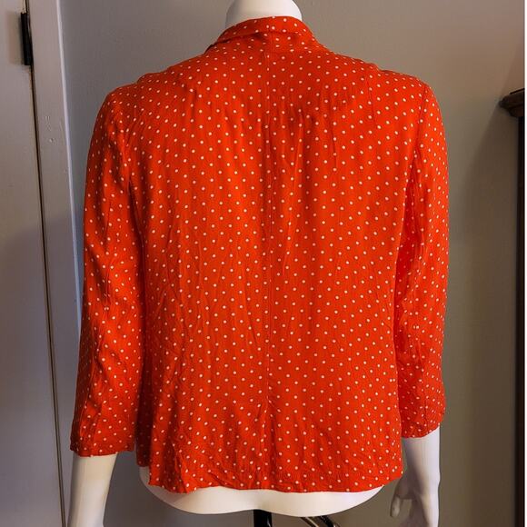Love Sadie Red Polka Dot Cardigan Small Twee Rockabilly Dopamine Dressing - Picture 3 of 8